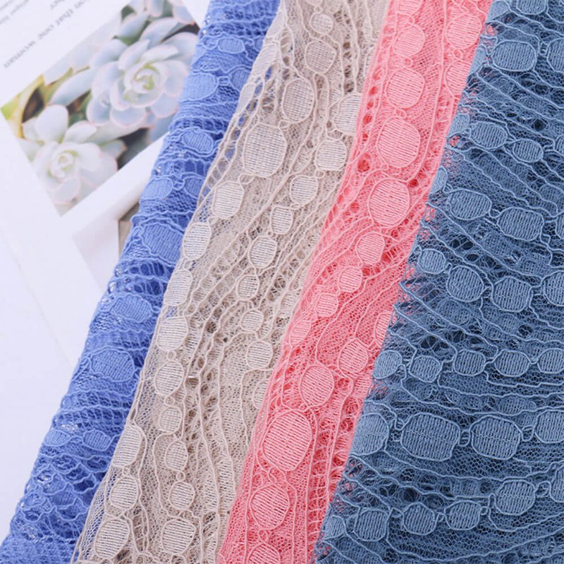 Lace Fabric Dress Stripe Polyester for Women's Wear Wholesale Supplier 4